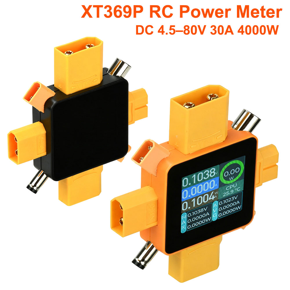 Energy Meter Bidirectional - XT369P RC เครื่องวัดพลังงาน วัตต์มิเตอร์ 4000W เครื่องทดสอบความจุแบตเตอรี่แบบสองทิศทางพร้อม
