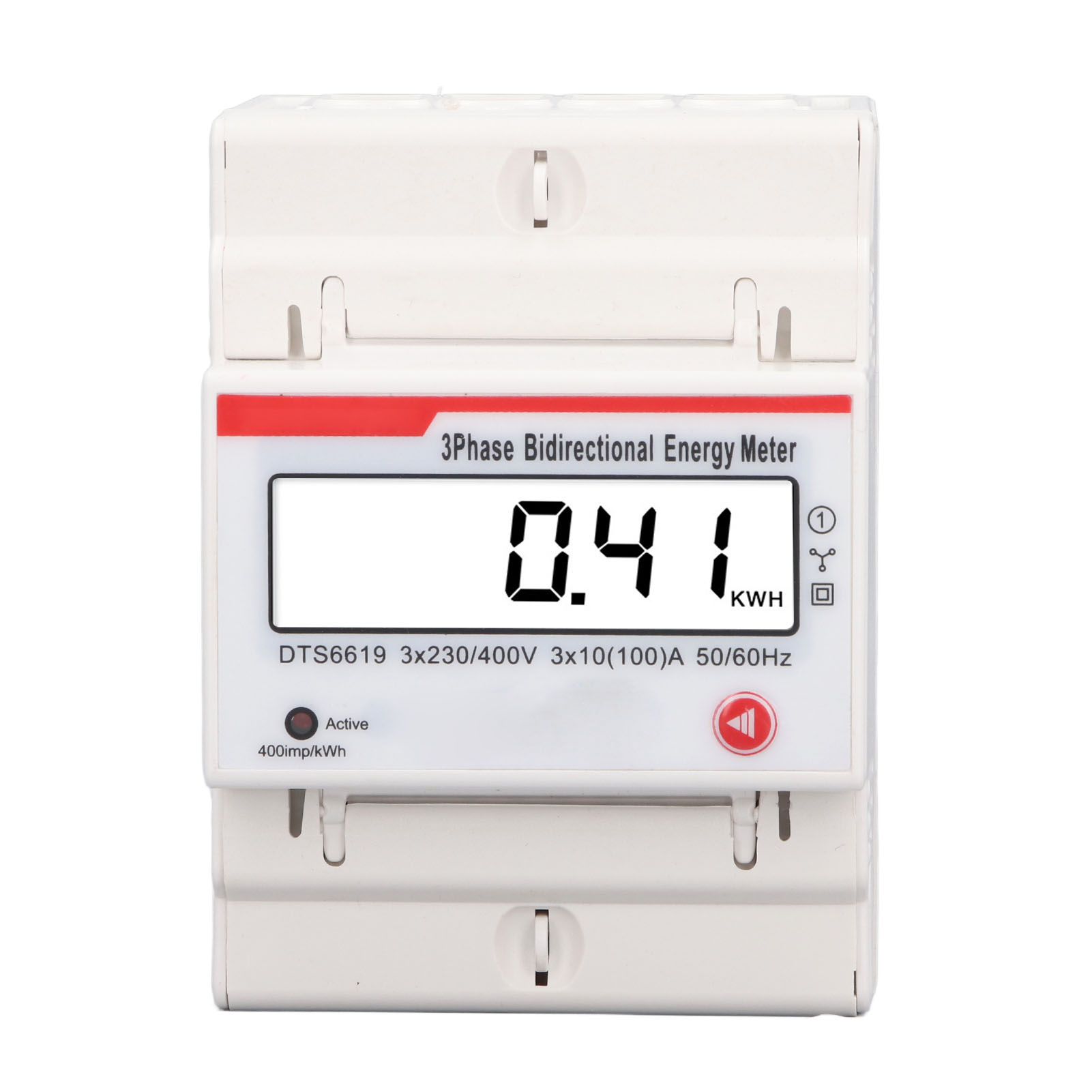Energy Meter Bidirectional - มิเตอร์วัดพลังงานไฟฟ้าแบบติดราง DIN สามเฟส สี่สาย พร้อมจอ LCD