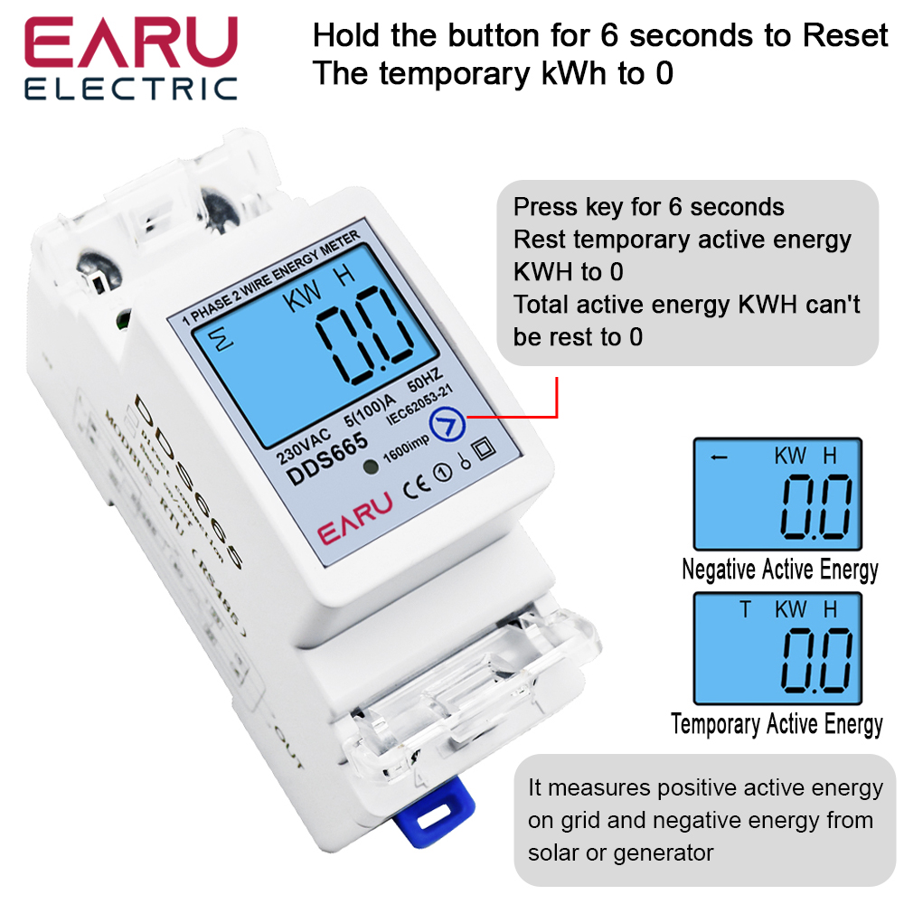 เครื่องวัดพลังงานไฟฟ้าสองทิศทา - Energy Meter Bidirectional บทวิจารณ์และราคา