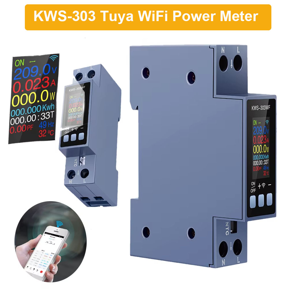 KWS-303 Tuya WiFi Power Meter  - Energy Meter Bidirectional บทวิจารณ์และราคา