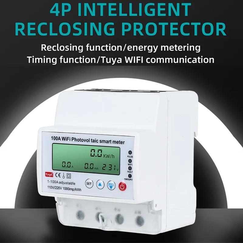 มิเตอร์ไฟฟ้าอัจฉริยะ 4P 1-100A - Energy Meter Bidirectional บทวิจารณ์และราคา