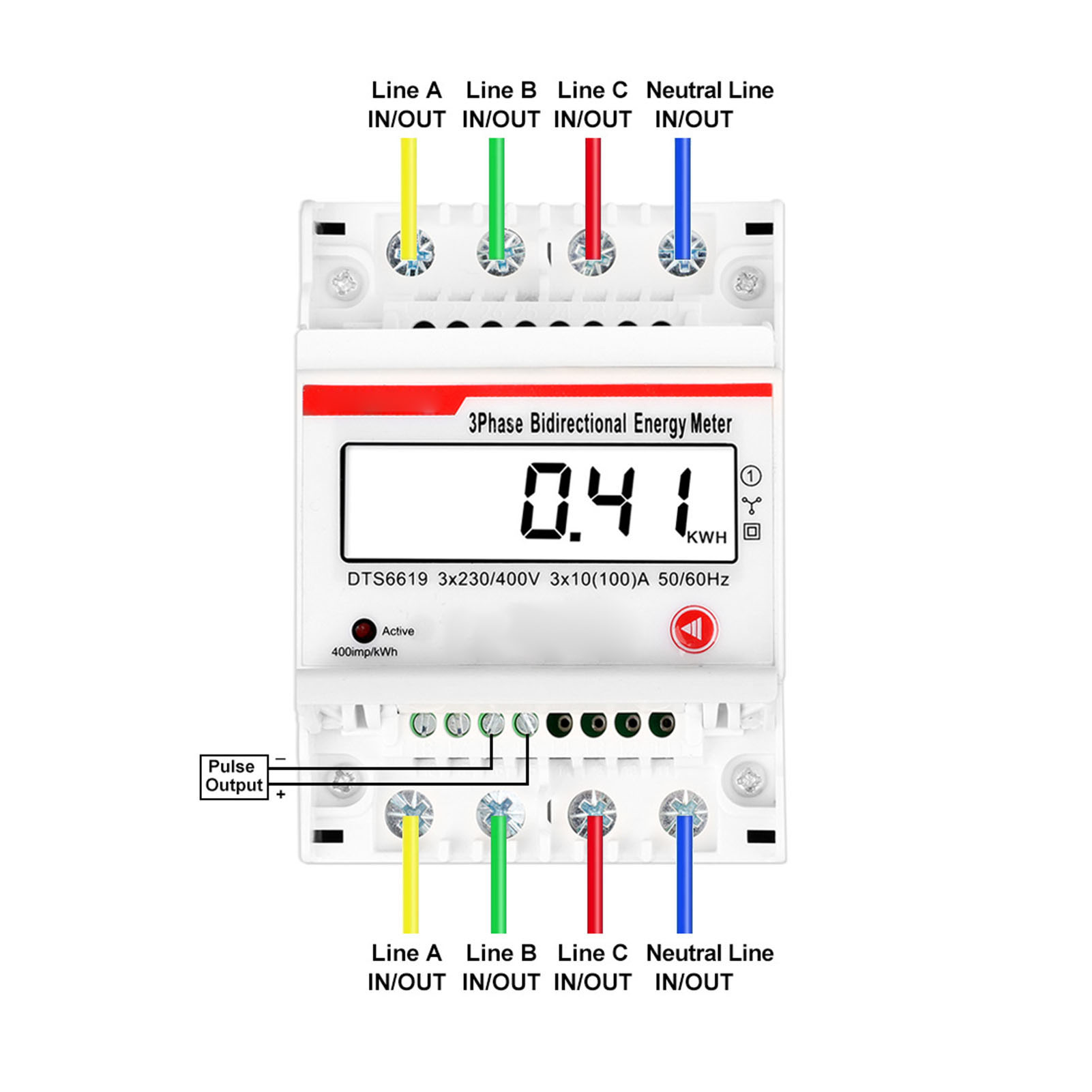 มิเตอร์วัดพลังงานไฟฟ้าแบบติดรา - Energy Meter Bidirectional บทวิจารณ์และราคา