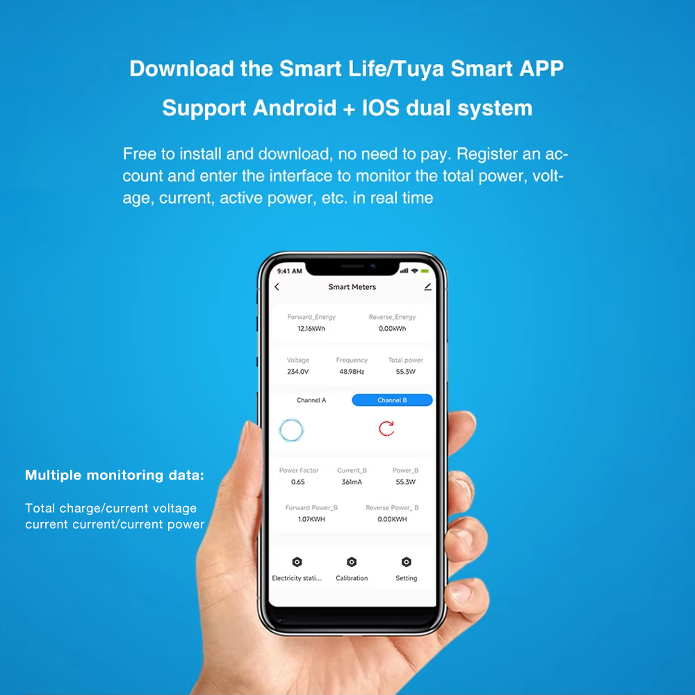 มิเตอร์วัดพลังงานดิจิตอล WiFi  - Energy Meter Bidirectional บทวิจารณ์และราคา