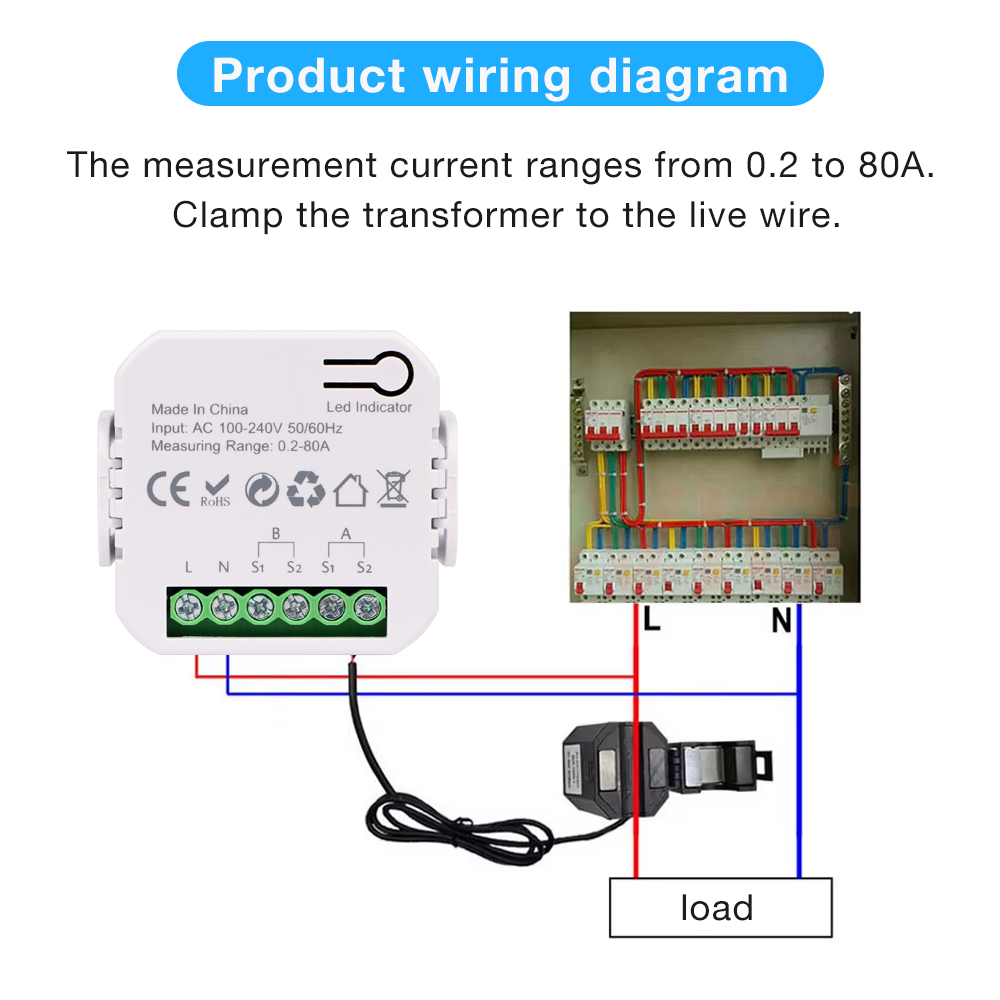 มิเตอร์วัดพลังงานดิจิตอล WiFi  - Energy Meter Bidirectional บทวิจารณ์และราคา