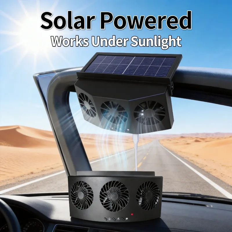 พัดลมระบายอากาศในรถยนต์แบบชาร์ - Renewable Energy Fan บทวิจารณ์และราคา