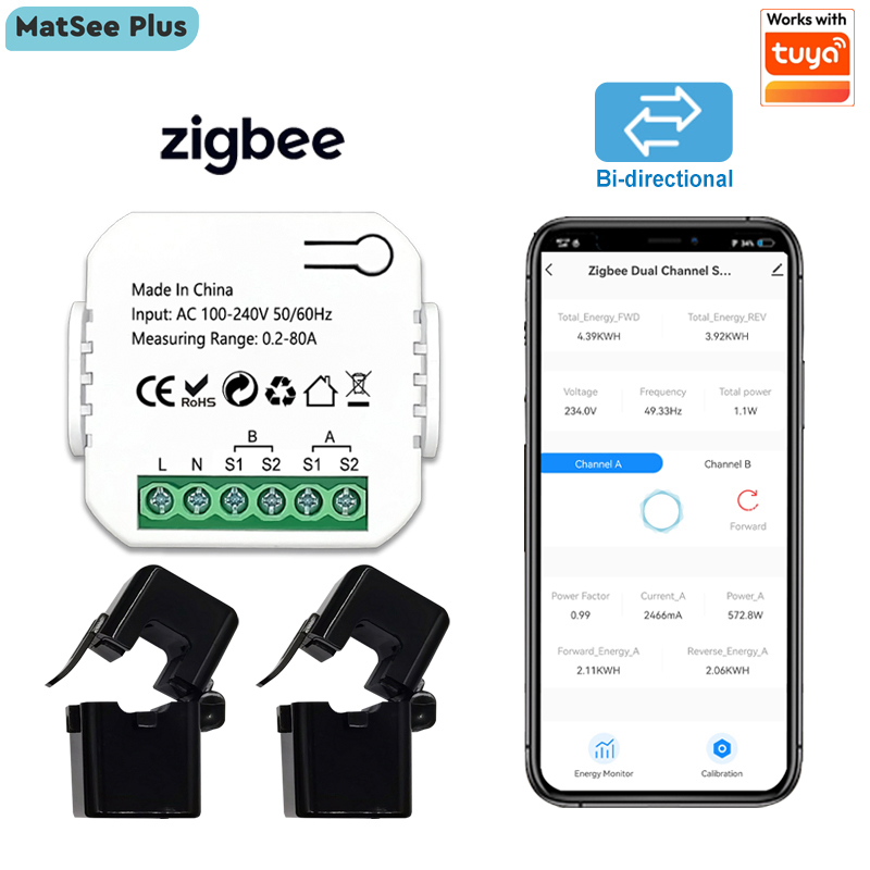 สมาร์ทมิเตอร์วัดพลังงาน ZigBee - Energy Meter Bidirectional บทวิจารณ์และราคา