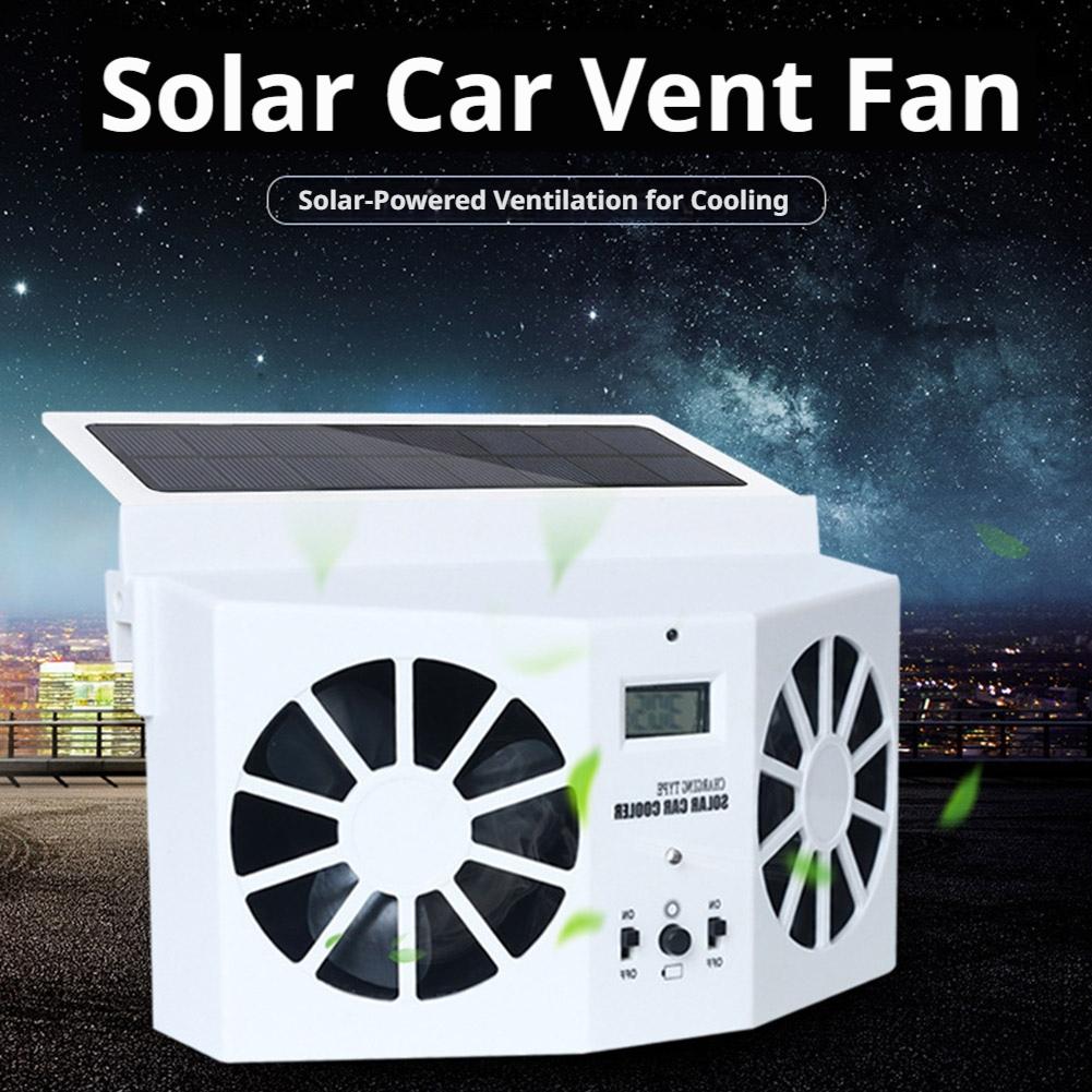 พัดลมระบายอากาศในรถยนต์แบบชาร์ - Renewable Energy Fan บทวิจารณ์และราคา